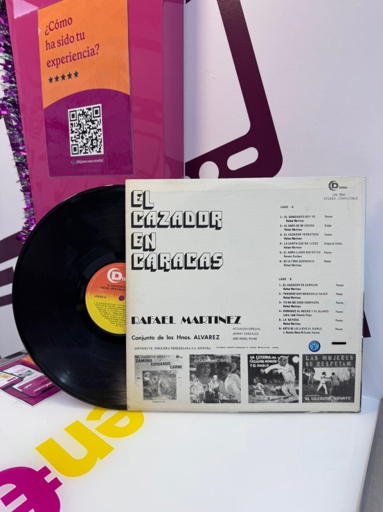 9-9-74957-2-Vinilo El cazador en Caracas Rafael Martinez 