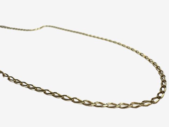 1-7-81010-1-Cadena eslabones tipo bilbao de oro amarillo 18K