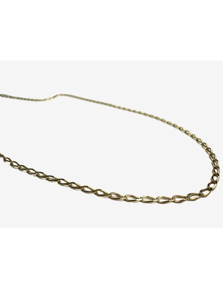 1-7-81010-1-Cadena eslabones tipo bilbao de oro amarillo 18K