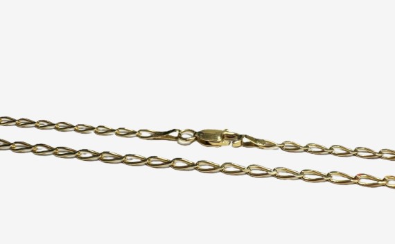 1-7-81010-2-Cadena eslabones tipo bilbao de oro amarillo 18K