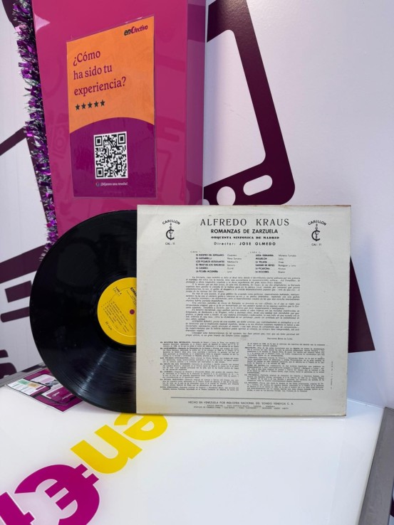 9-9-74881-2-Vinilo Alfredo Kraus Romanzas de zarzuela