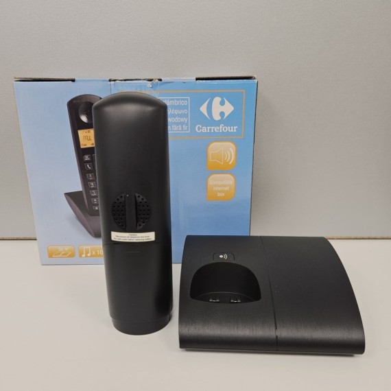 8-8-75431-4-Teléfono Fijo Inalámbrico Carrefour compatible internet box 