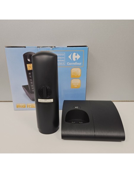 8-8-75431-4-Teléfono Fijo Inalámbrico Carrefour compatible internet box 