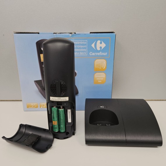 8-8-75431-5-Teléfono Fijo Inalámbrico Carrefour compatible internet box 