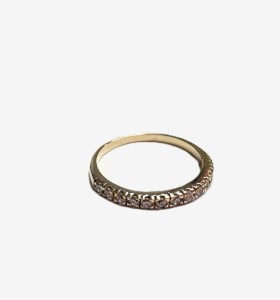 1-9-72703-2-Anillo tipo tiara de oro amarillo 18K , T 17