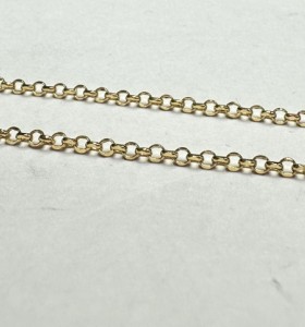 1-9-74107-1-Cadena eslabones tipo rolo de oro amarillo 18K 2