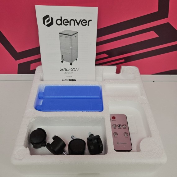 8-8-75442-6-Climatizador Evaporativo Enfriador DENVER SAC-307 80W (nuevo)