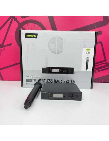 7-7-84628-2-Sonido Sistema Completo Digital Shure GLXD24RE-SM 58 Z4