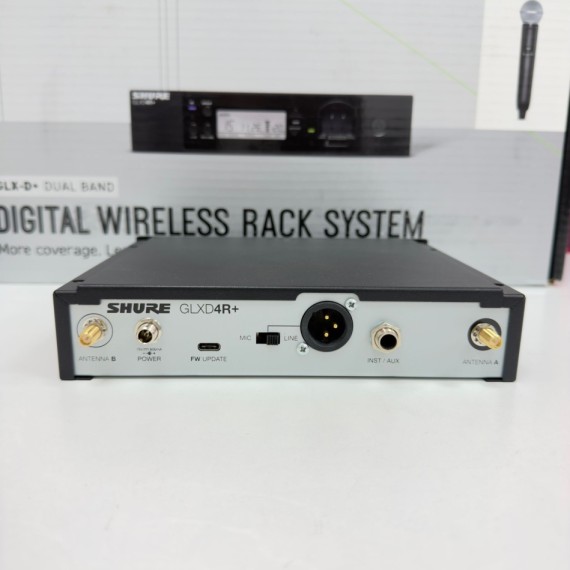 7-7-84628-3-Sonido Sistema Completo Digital Shure GLXD24RE-SM 58 Z4