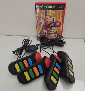 8-8-75540-1-Videojuego PS2 Buzz : El mega concurso mandos