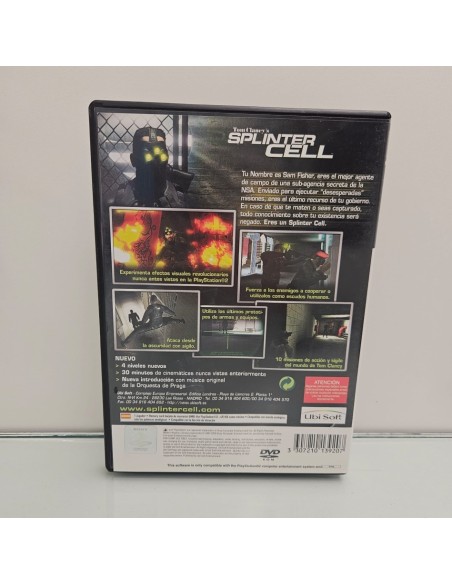 8-8-75543-2-Videojuego PS2 Tom Clancys Splinter Cell