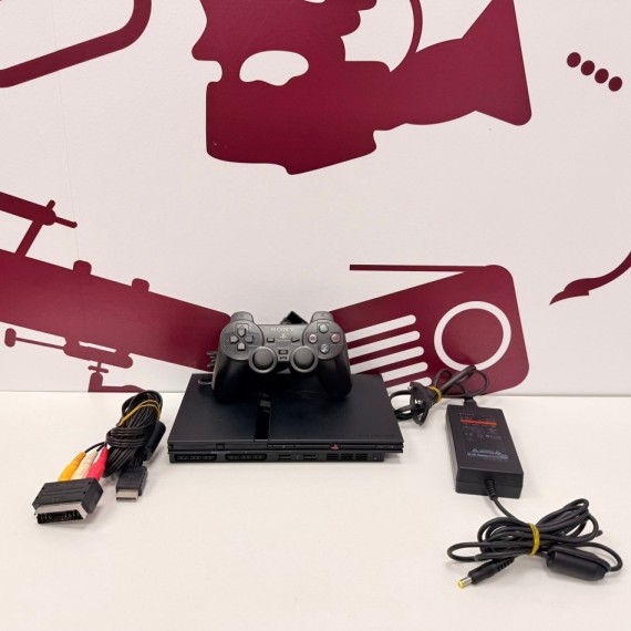 8-8-75535-6-Consola PS2 Slim SCPH-70004