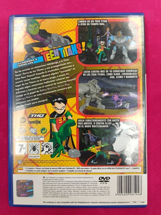6-6-166864-2-Videojuego PS2 TEEN TITANS