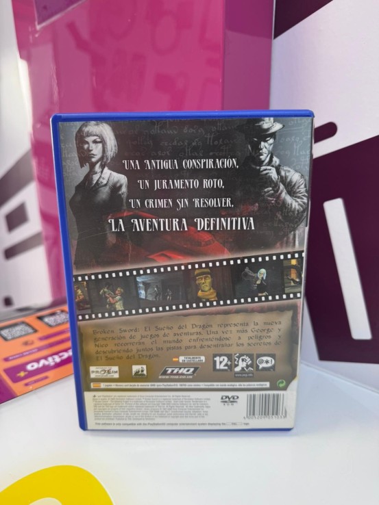 9-9-75106-3-Videojuego PS2 broken sword el sueño del dragon 