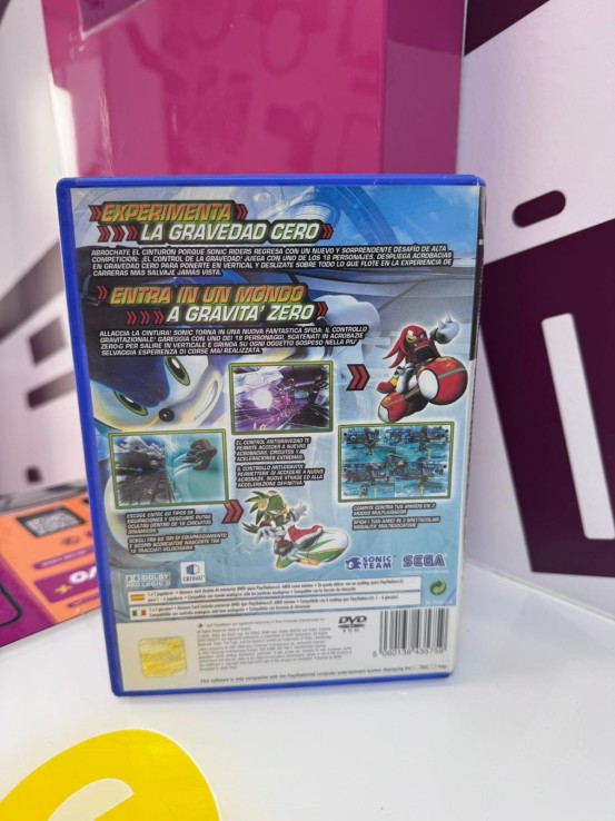 9-9-75105-3-Videojuego PS2 sonic riders zero gravity 