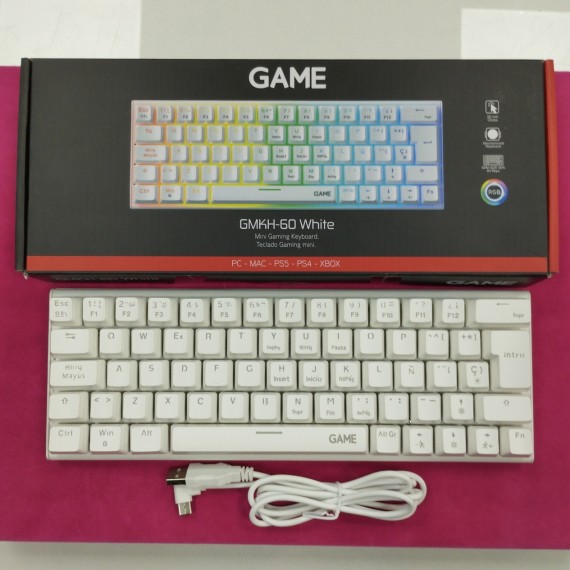 6-6-166823-1-Teclado Alfanumérico Gaming GMK-60 (sin Uso)