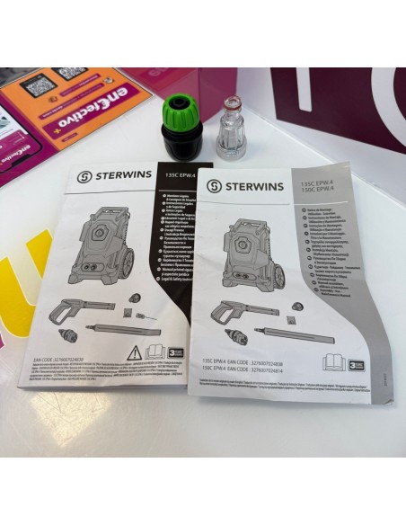 9-9-75082-10-Hogar Y Complementos Hidrolimpiadora Sterwins EPW-3 2000W 135 Bar 420 Litros 