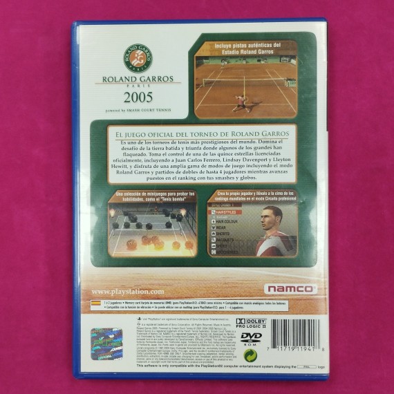 6-6-166930-2-Videojuego PS2 Roland Garros Paris 2005