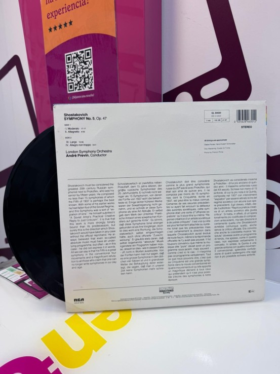 9-9-75408-2-Vinilo shostakovich symphony nro 5