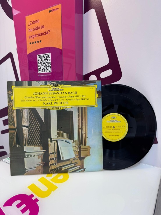 9-9-75416-1-Vinilo johann sebastian bach grandes obras para organo 