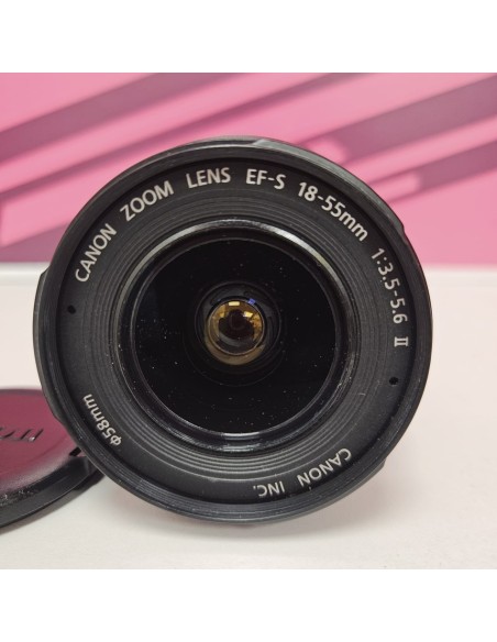 8-8-75669-7-Objetivo Canon EFS 18-55mm 1:3.5-5.6 0.28M 0.9FT