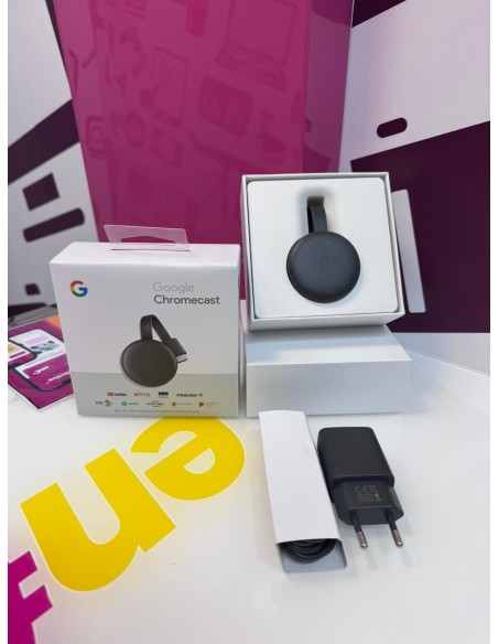 9-9-75433-1-Accesorio TV Video google chromecast 3 gen (sin uso)