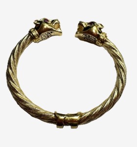 6-1-262476-1-14KPulsera cabeza de pantera con rubíes de oro amarillo 14K 2