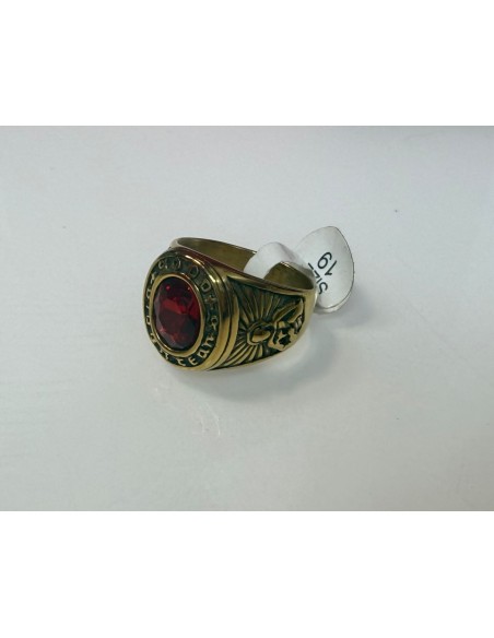 9-9-75687-3-Anillo acero hombre piedra roja t 19