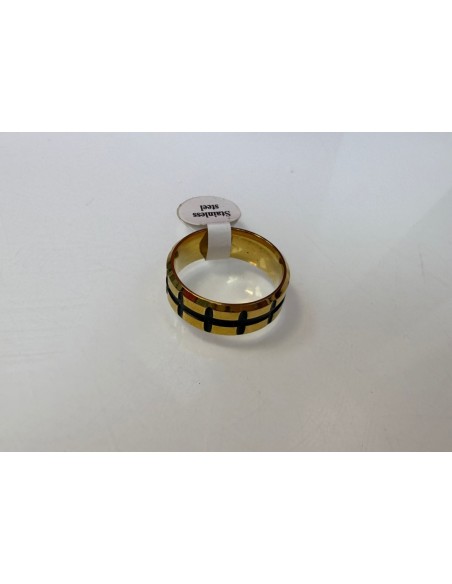 9-9-75682-1-Anillo acero hombre lineas negras t 20