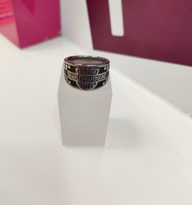 9-9-75465-1-Anillo acero plateado harley davidson T25