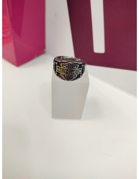 9-9-75490-1-Anillo acero plateado harley davidson T20