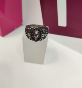 9-9-75501-1-Anillo acero plateado con indio T29