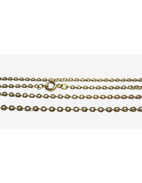 9-1-264592-1-Cadena eslabones tipo forzada de oro amarillo 18K