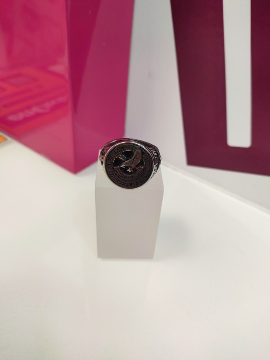 9-9-75499-1-Anillo acero plateado con aguila T27