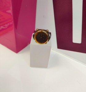 9-9-75544-1-Anillo acero plateado y dorado tipo otomano T22