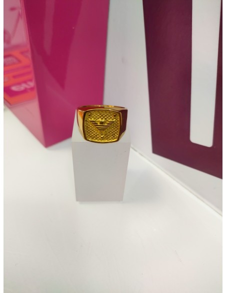 9-9-75549-1-Anillo acero dorado con simbolo de adidas T28