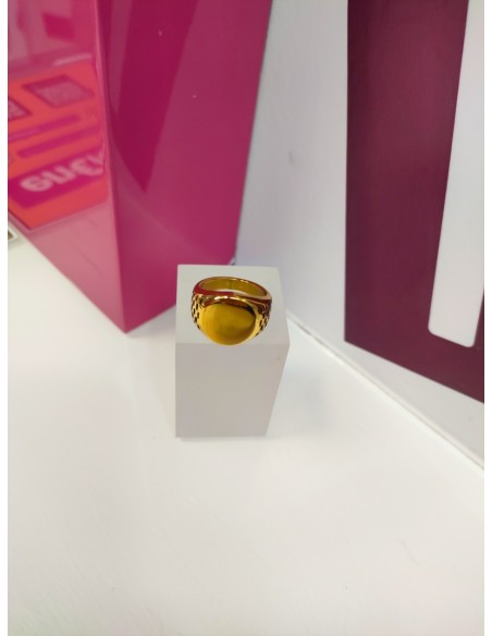 9-9-75560-1-Anillo acero dorado tipo sello T13
