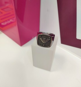 9-9-75575-1-Anillo acero plateado con simbolo de adidas T17