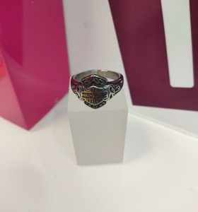 9-9-75601-1-Anillo acero plateado harley davidson T31