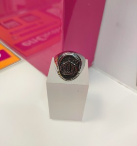 9-9-75617-1-Anillo acero plateado con simbolo de corona T22