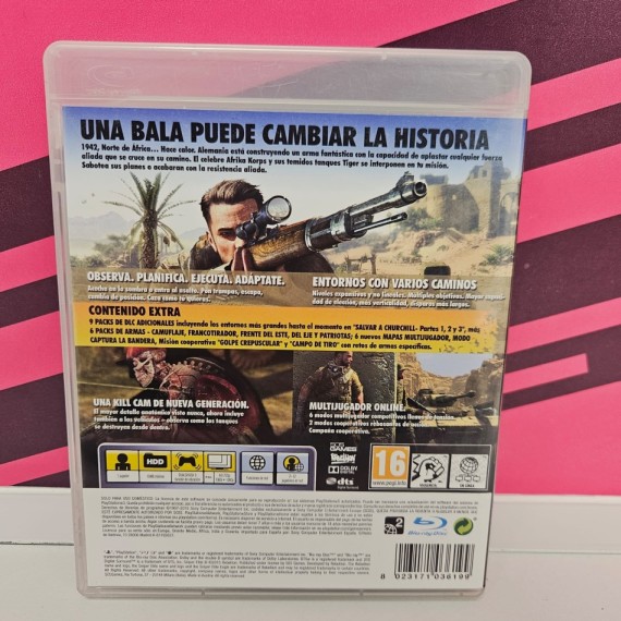8-8-75807-2-Videojuego PS3 Sniper Elite III Ultimate Edition