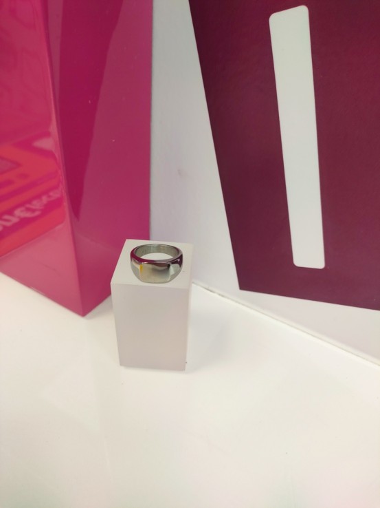 9-9-75651-1-Anillo acero plateado tipo sello T14