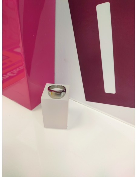 9-9-75651-1-Anillo acero plateado tipo sello T14