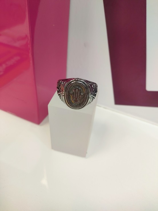 9-9-75623-1-Anillo acero plateado mano fatima T29
