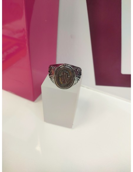 9-9-75623-1-Anillo acero plateado mano fatima T29