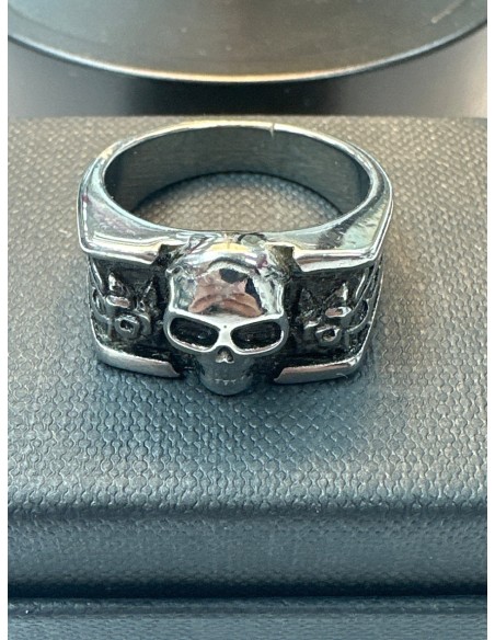 9-9-75702-1-Anillo acero plateado de calavera T25