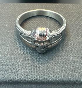 9-9-75704-1-Anillo acero fino plateado de calavera T18