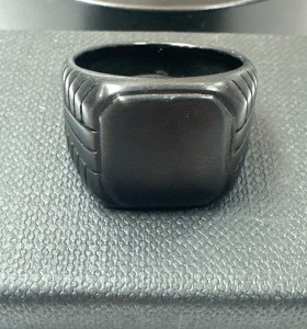 9-9-75707-1-Anillo Anillo acero negro tipo sello T20