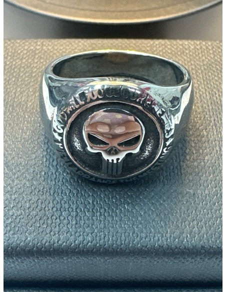 9-9-75700-1-Anillo acero tipo sello plateado de calavera T23