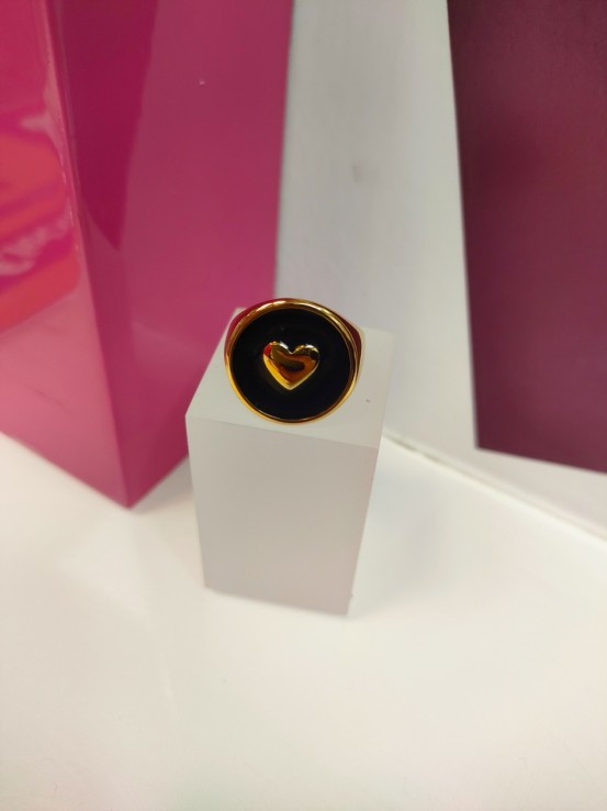 9-9-75725-1-Anillo acero sello dorado corazon T17